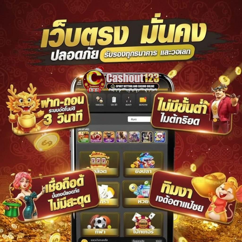 cashout 123 สล็อต สมัคร
